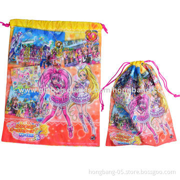 Cleaning Pouches, Made of Microfiber and Nylon String